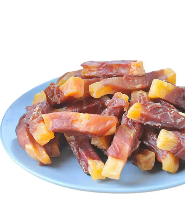 sweet potato and duck dog treats